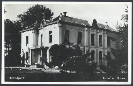 17672 Gezicht op het Christelijk Conferentie- en Vakantieoord Het Brandpunt (huis Schoonoord, Postweg 18) te Doorn.